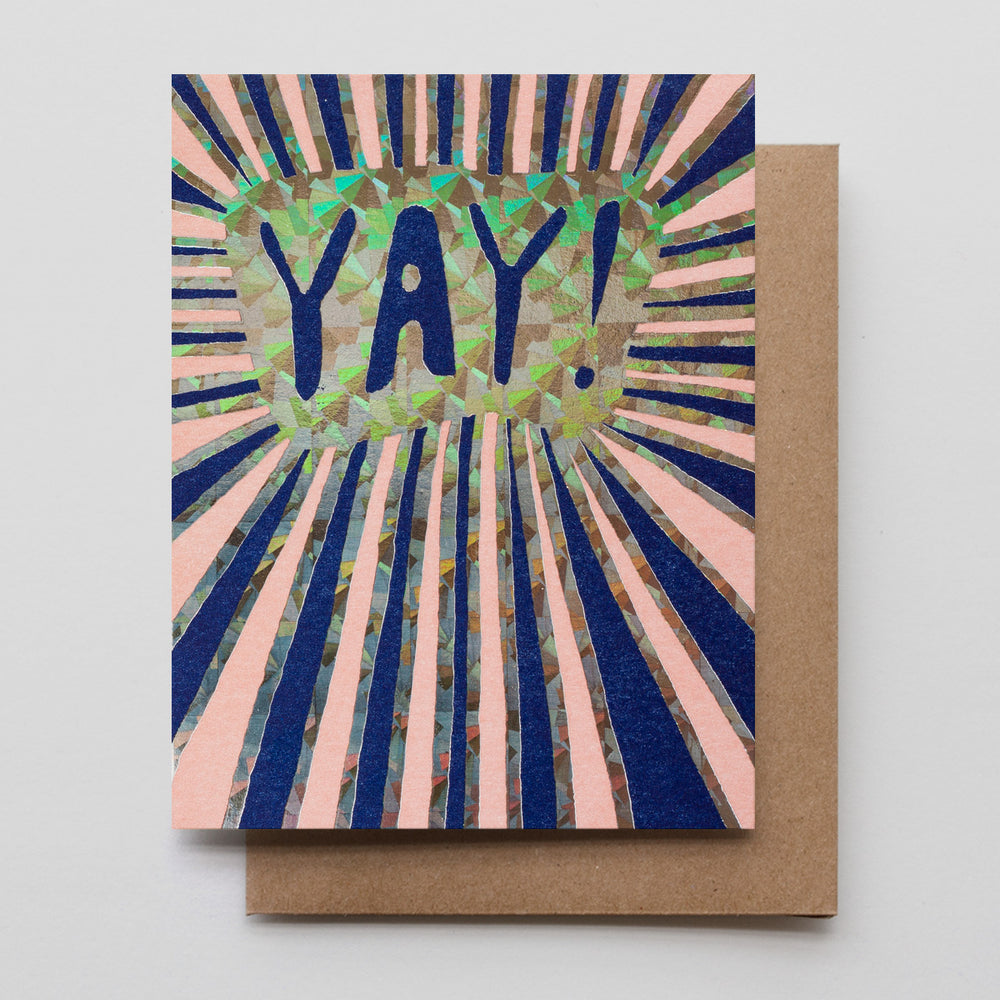 Holographic YAY! card