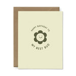 Happy Birthday Best Bud Birthday Greeting Card