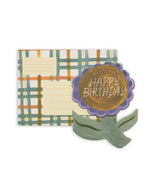 Birthday Flower Die Cut Card