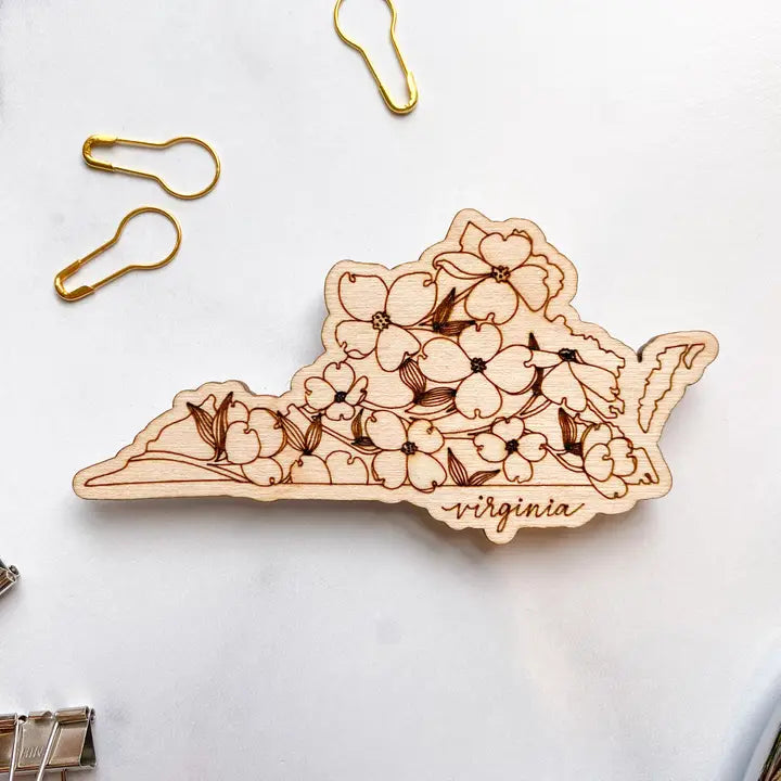 Virginia Dogwoods Wooden Maget