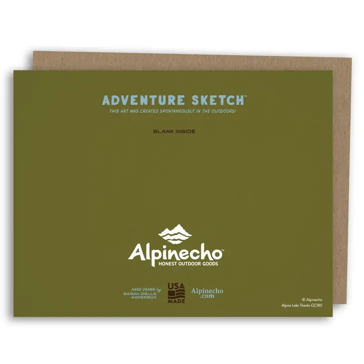 Alpine Lakes Thank You Card