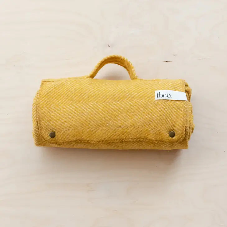Recycled Wool Foldable Picnic Blanket
