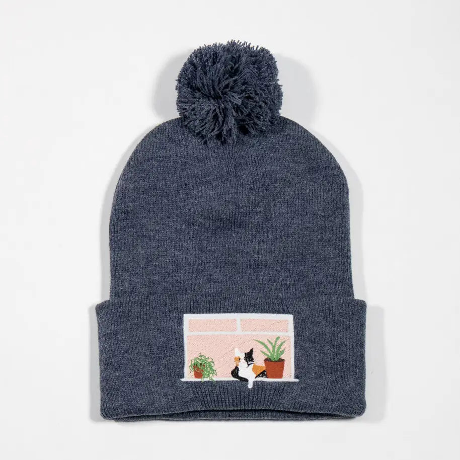 Window Cat Beanie