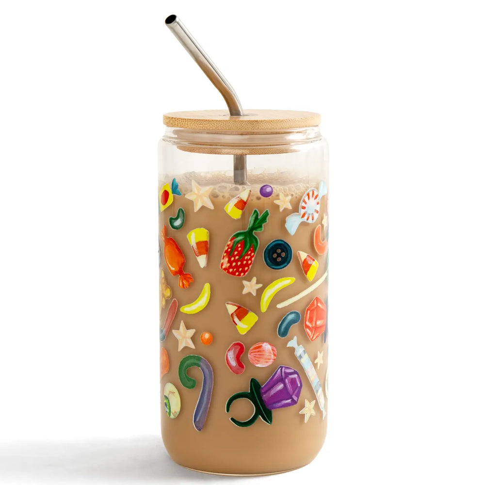 Spooky Sweets Glass Can