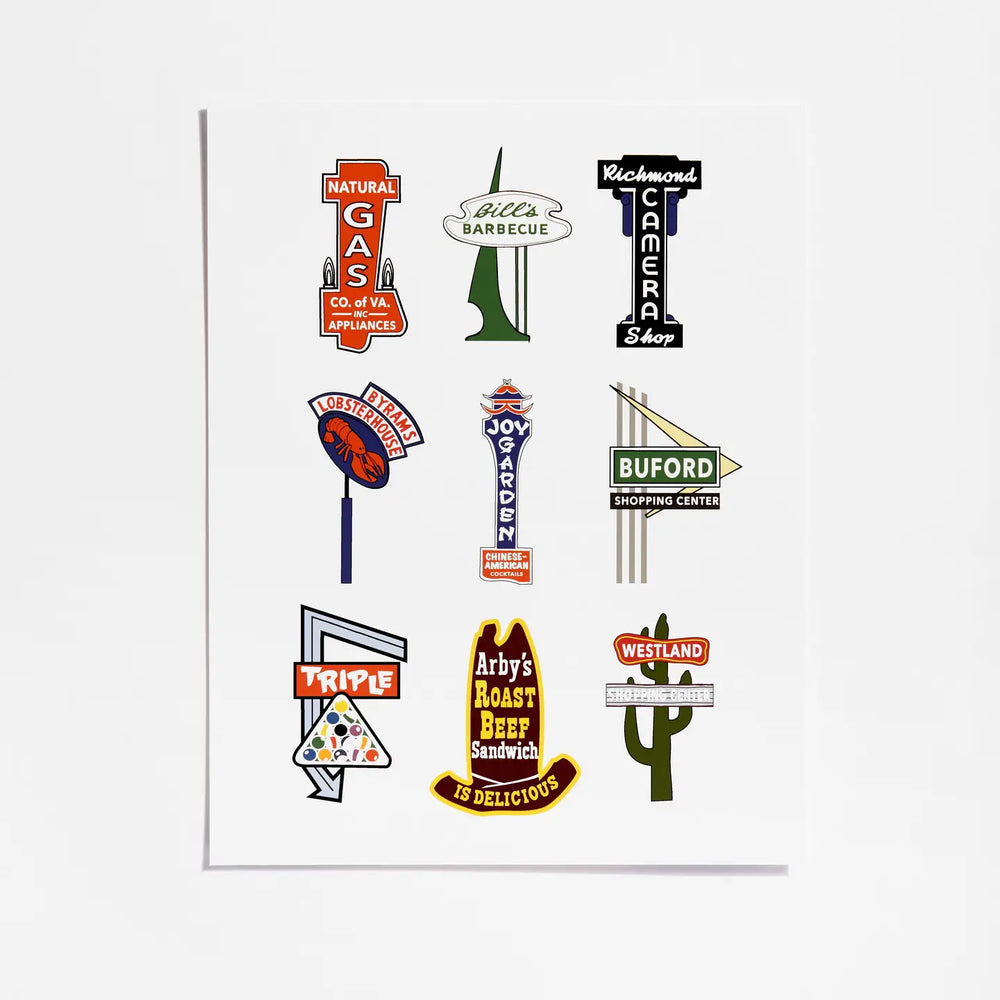 Richmond Neon Print