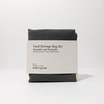 Organic Cotton Large Food Bag Set Reusable Eco Friendly