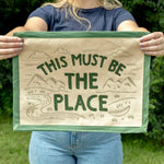 This Must Be the Place Embroidered Canvas Banner