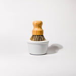 Solid Dish Soap in White Porcelain Bowl