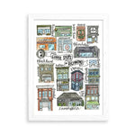 Coffee Shops of Richmond Art Print