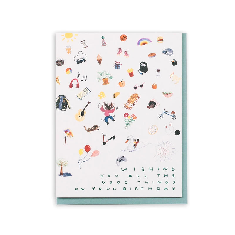 All the Good Things Birthday Card