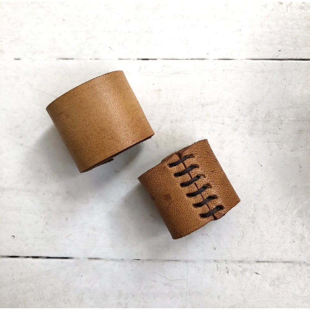 Naturally Dyed Leather Bolo