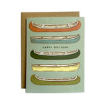Happy Birthday Canoe Greeting Card