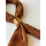 Naturally Dyed Leather Bolo