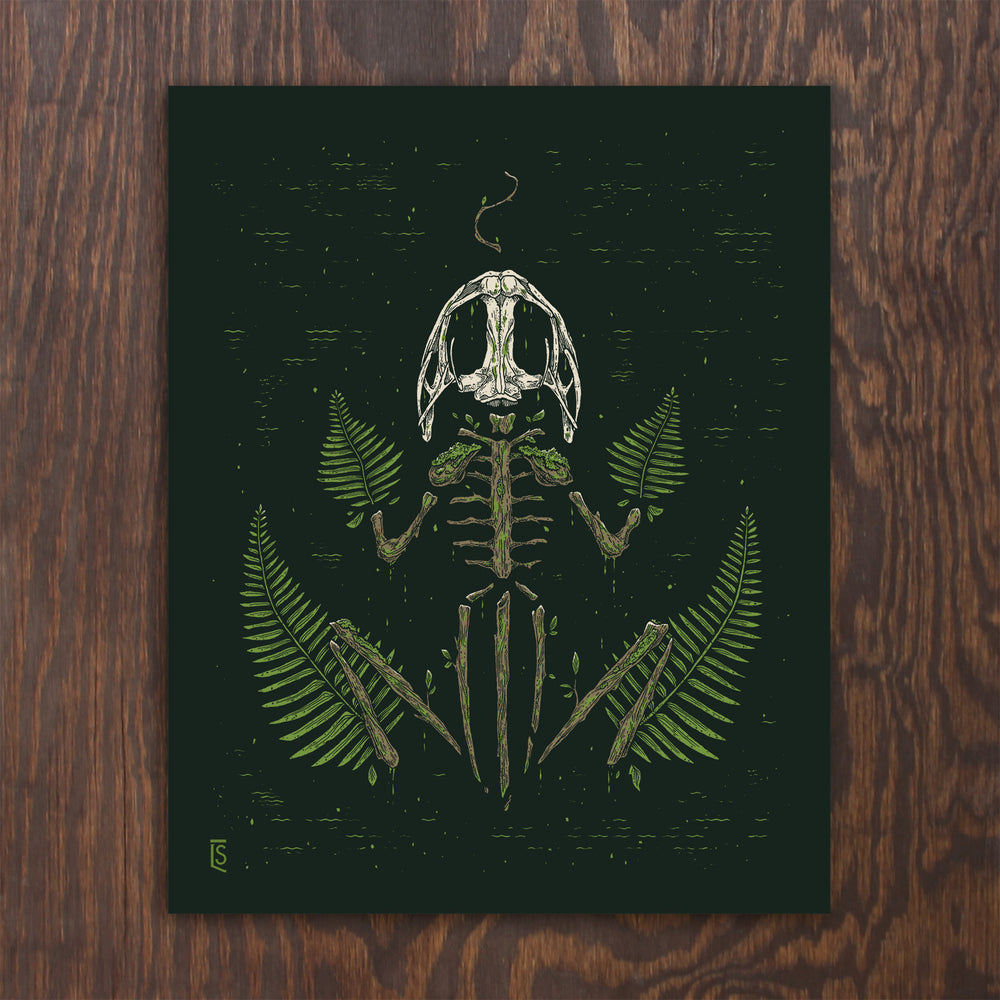 Ghost of a Bullfrog Print