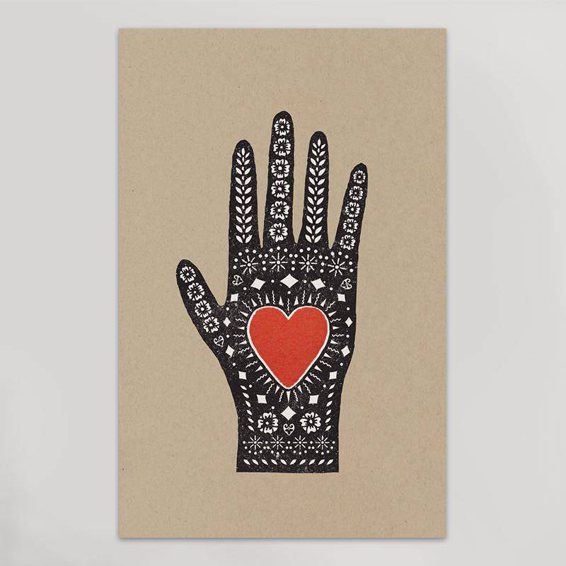 Heart In Hand Print