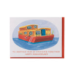 Houseboat Anniversary Card