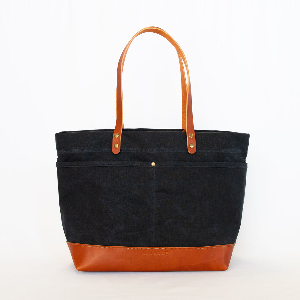 Mountain Laurel Deluxe Tote - Black