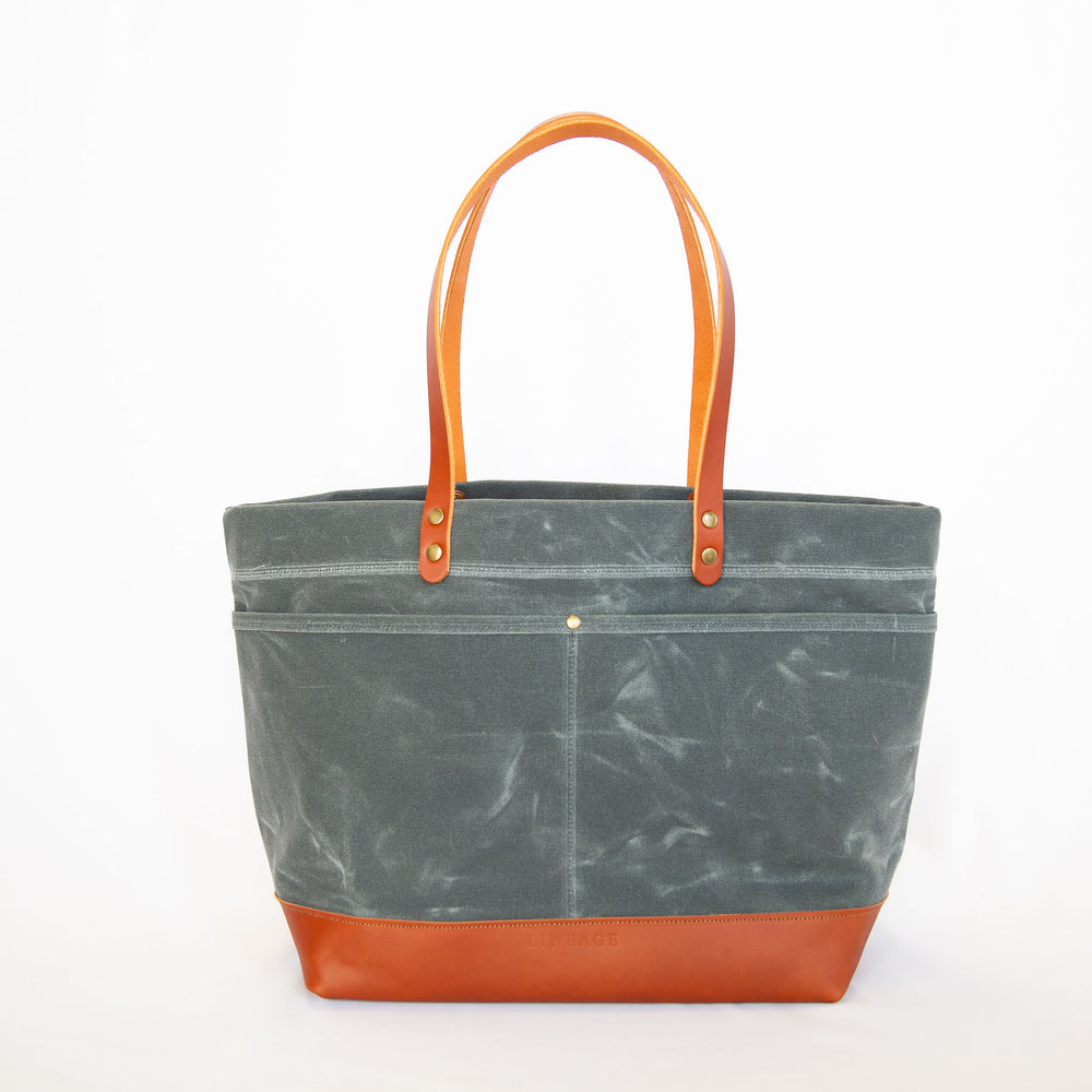 Mountain Laurel Deluxe Tote - Charcoal