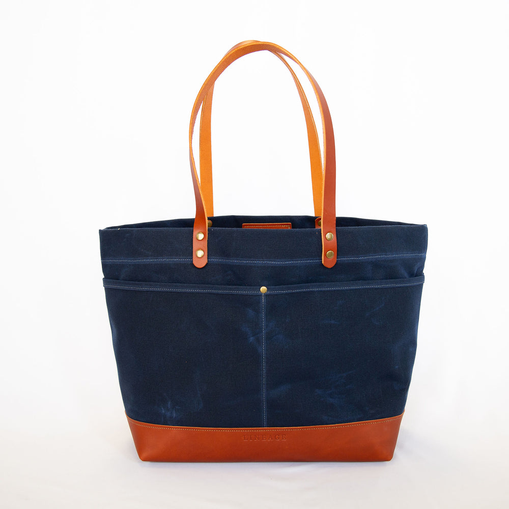 Mountain Laurel Deluxe Tote - Navy