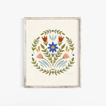 Folk Florals Print