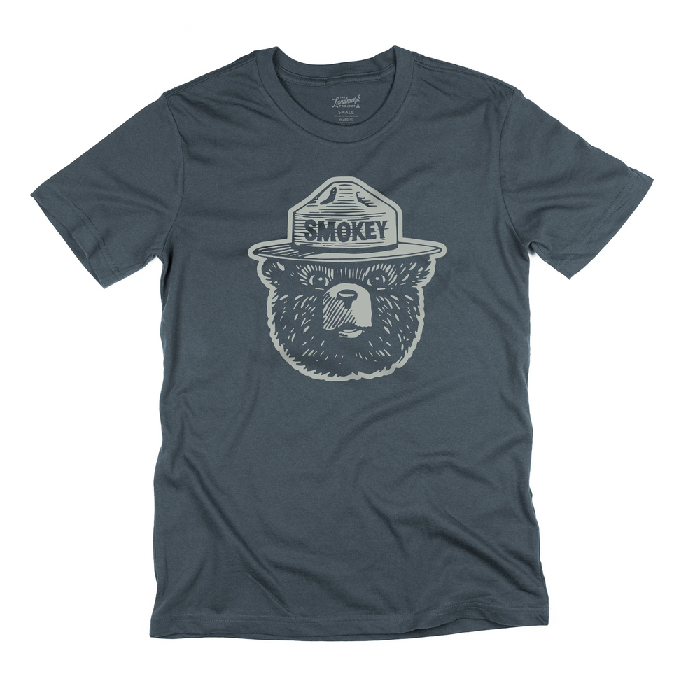 Smokey Bear Logo Tee - Navy