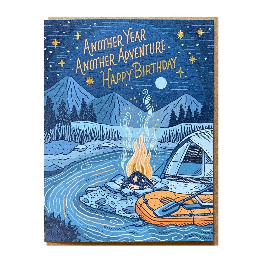 Campfire Birthday Card