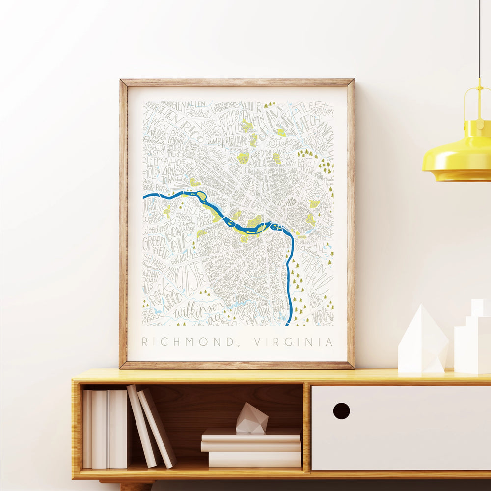 Richmond Neighborhood Map - White