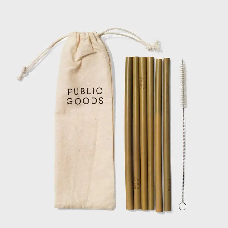 Bamboo Straws 6 ct